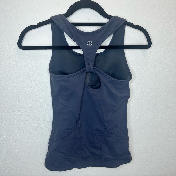 Athleta Navy Blue Racerback Tank Top Size XXSmall - Picture 4 of 9
